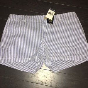 NWT blue striped shorts